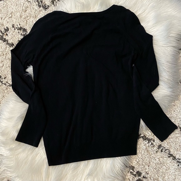 MILLY Italian Rouched Keyhole Top - Picture 7 of 8